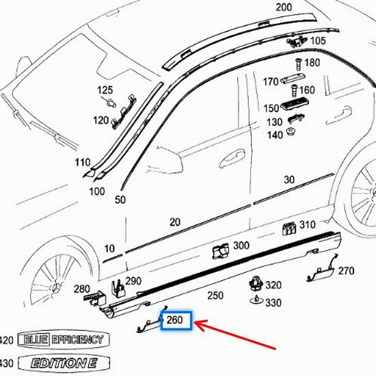 Compatible Side Skirts for Mercedes-Benz E-Class W212 - Models 2126981530 & 2126981630