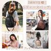 Women's Backpack, VASCHY Small Backpack, PU Leather, Water-Repellent, 3-Way, Mini Diaper Backpack, Perfect for Commuting, School, and Travel, Cute