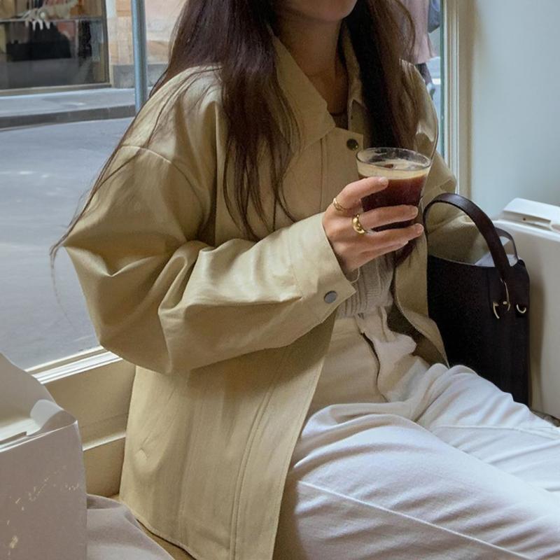 Französischer Stil Urlaubs All-Match Reißverschlussjacke Damen 2025 Herbst Winter