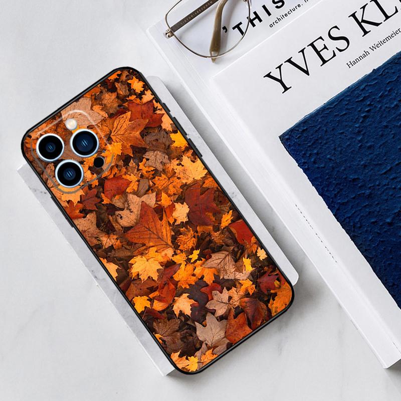 Autumn Leaves Case For iPhone 17 Air 15 14 13 12 11 16 Pro Max Mini 15 16 Plus 16e Funda Silicone Cover