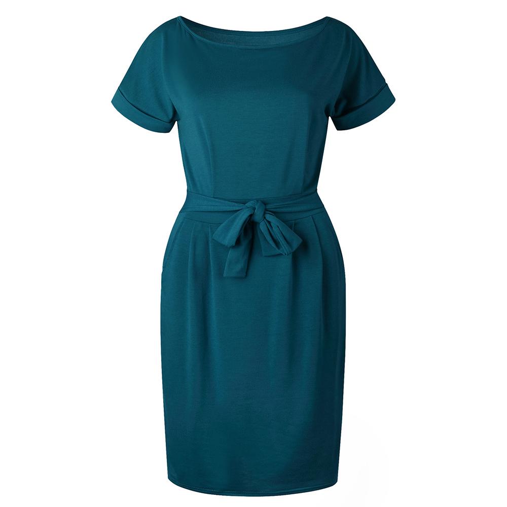 loose pencil dress MS051 Loose And Stylish Round Neck Warm Casual Sweater Long Skirt 2-Piece Set