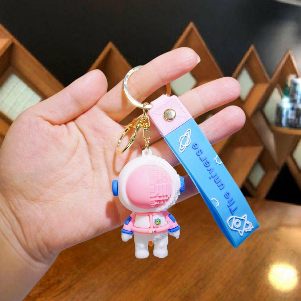 Astronaut Pendant Couple Keychain Bag Charm for Valentine's Day Gift