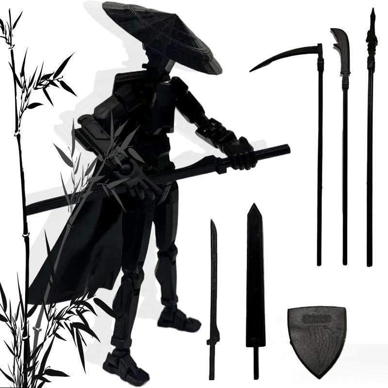 Articulated Figure Lucky Doll: Multi-jointed 3D-Printed Xia Ke Xing Series DIY Desktop Decoration