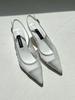 Chertoi Seoul [Refurbished] Coco Mesh Slingback White Size 235 7Cm