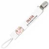 Planetee Pacifier Clip for Name INAYA I Live On Love and Milk Cow | Pacifier Clip Baby Shower Gift