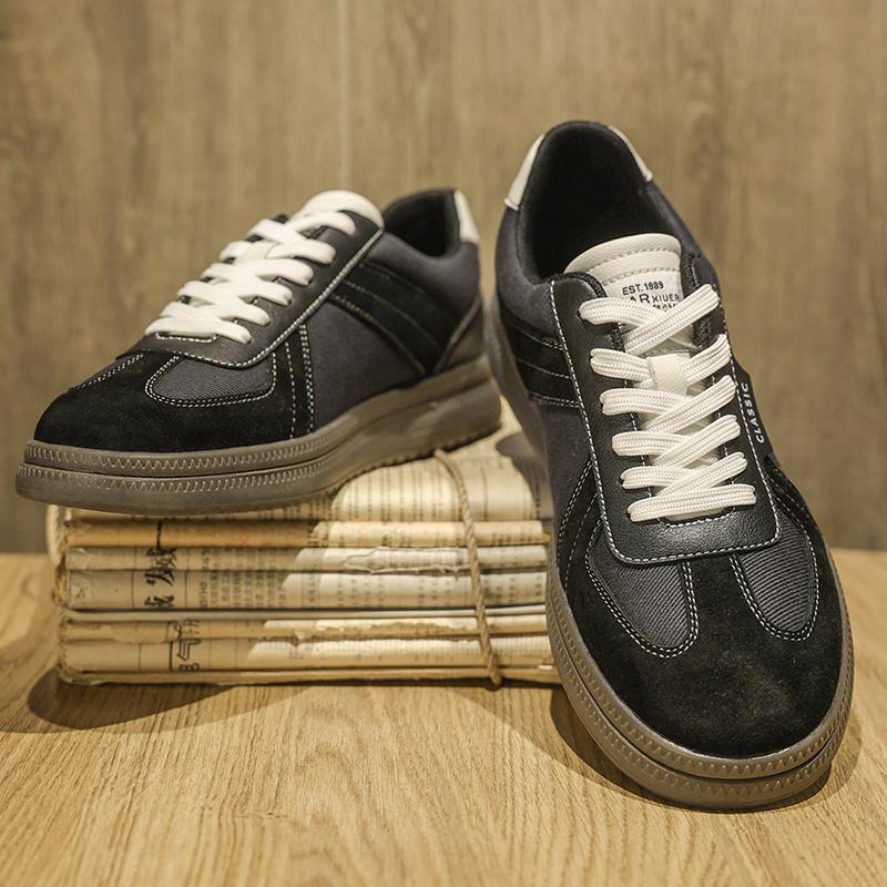 

Mens Artificial Leather Loafers Handmade Casual Leather Shoes Driving Flats Leisure Walk Male Skateboard Footwear Comfy Sneakers 44 чорний