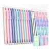 Four Candies 12-Piece Mechanical Pencil Set with 0.5 & 0.7mm HB & 2B Lead Refills, Cute Pencils, 720 Lead Refills, 3 Pastel Erasers, 18 Eraser