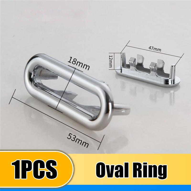 1/4Pcs Sink Hole Overflow Cover Basin Trim Bath Sink Holes Drain Cap Replacement Bathroom Wash Basin Hollow Overflow Rings Plug