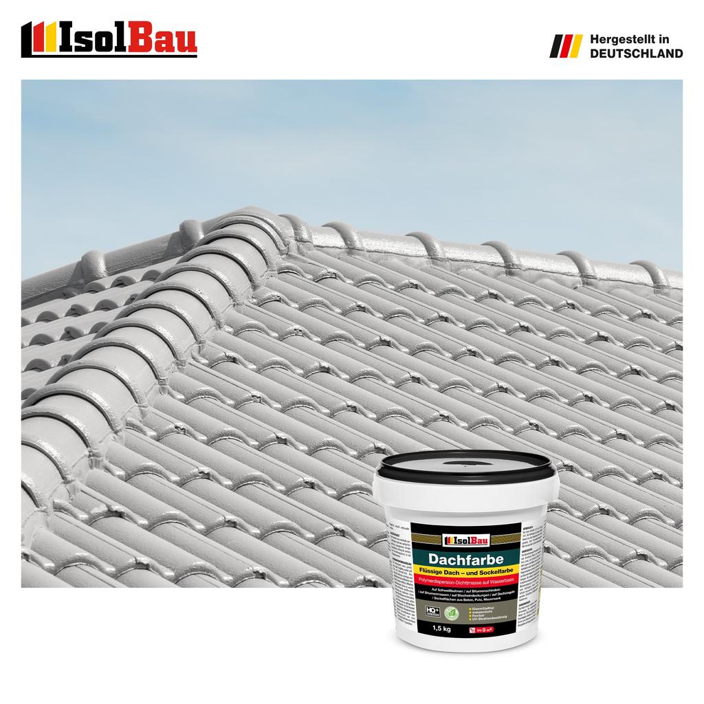 IsolBau Roof Paint Dachfarbe Stone Gray 1.5