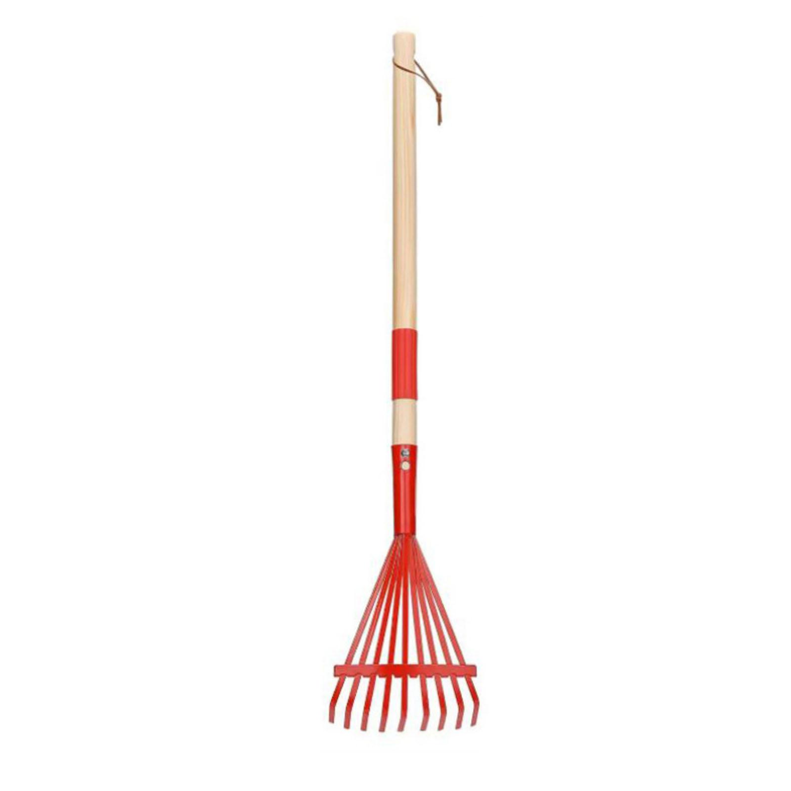 

Detachable Wooden Handle Rake, Multi-functional Outdoor Garden Rake червоний