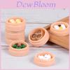 Miniature Resin Steamed Dumpling And Shaomai Food Figurines Cute Micro Landscape Decor