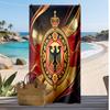 Belgium Football Print Beach Towel Quick Dry Super Absorbent Soft Bath Towel for Swimming Beach Travel Fan Souvenir Gift