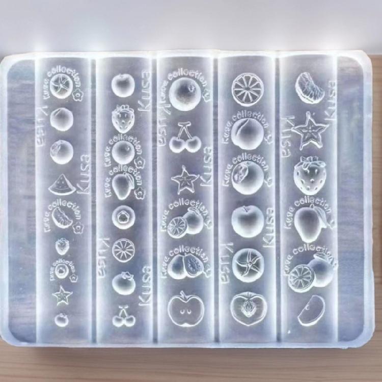 Handmade Fruit Nails Art Silicone Mold Kit For Unique Nails Decoration Crafting Projects Nail Art Template