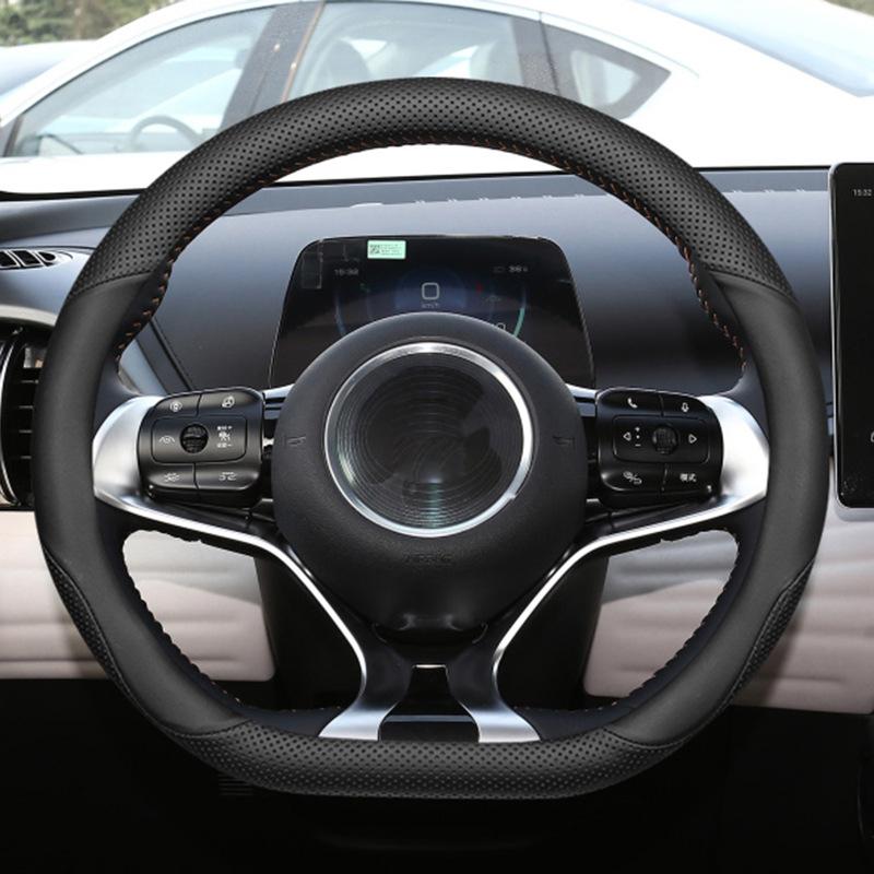 Car Steering Wheel Cover Wrap for BYD DOLPHIN MINI Braid On Steering-Wheel Cover Holder Handbar Protector Auto Cute Accessories