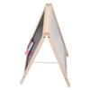 Kids Easel Double Sided Foldable Standing Large Painting Space Poplar Structure Wooden Easel 25x40cm with Accessories