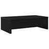 Dual Monitor Stand with Drawers Black Oak Effect 50 X 27 X 15 Cm