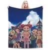 Magical doReMi Girl Cartoon Blanket Lightweight Thin Fleece Comfortable Gift Throw Blanket Rug Piece