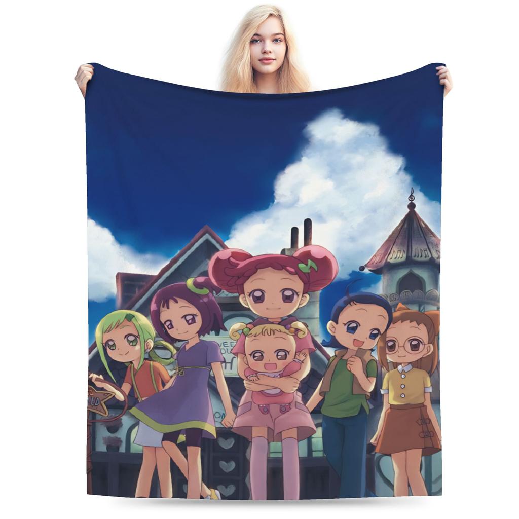 Magical doReMi Girl Cartoon Blanket Lightweight Thin Fleece Comfortable Gift Throw Blanket Rug Piece