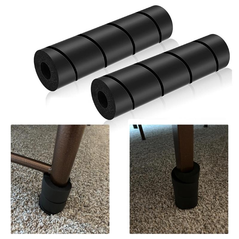 4 Pack Bed Frame Leg Protectors Covers High Density Foam Padding Home Accessory for Floor and Furniture Protective