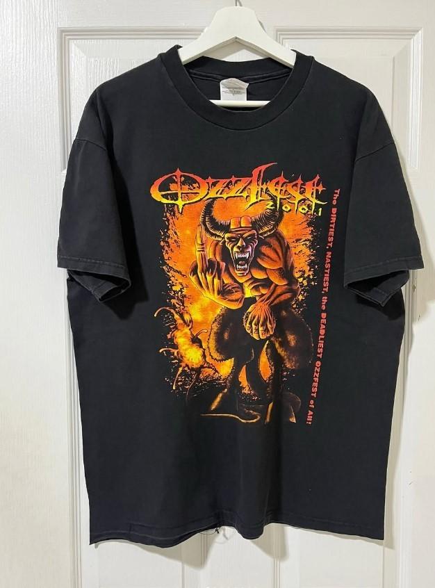 NEW! Ozzfest 2001 Black T-shirt For Men a Women All Size S-4XL Fan Gift L