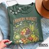 Vintage Farmers Market Graphic Tee, Fresh Organic Harvest Vegetable Shirt, Retro Farm Aesthetic Style Top, Comfort Colors® Farm Gift Tee