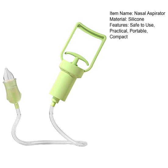 Aspirator nazal pentru copii, curățitor de nas, design compact, pompă de aspirație portabilă și ușor de utilizat, aspirator nazal manual pentru bebeluși