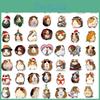 Adorable Cartoon Guinea Pig Stickers Decorate And Protect Your Guitar Notebook Or Luggage Waterproof