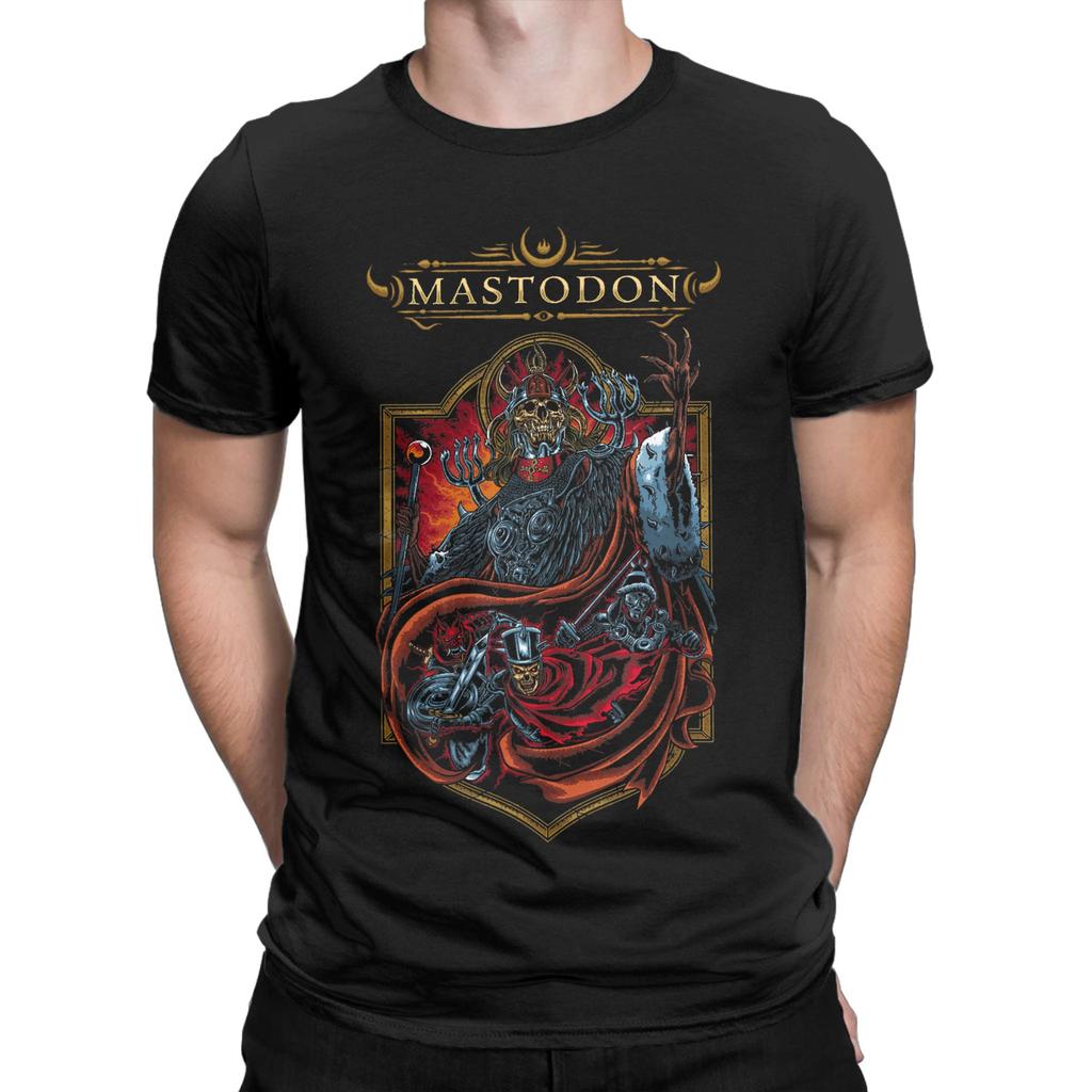 Mastodon HOB Emperor TShirts for Men  Novelty 100 Cotton Tees Crew Neck Short Sleeve T Shirt Plus Size Clothes