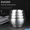 Zhishi 304 Stainless Steel Double-Wall Insulated Bowl