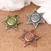 Six Point Star Brooch Metal Construction Easy Clip On Designs Accessories For Weddings Corporate Event
