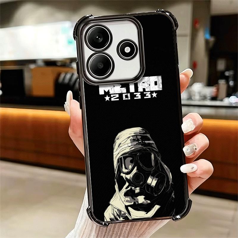 Metro 2033 Soft Phone Case For Xiaomi Redmi Note 14 15 Pro Plus 13 12 11S 11T 5G 10 9S 9 Plating Anti-Fall Fundas