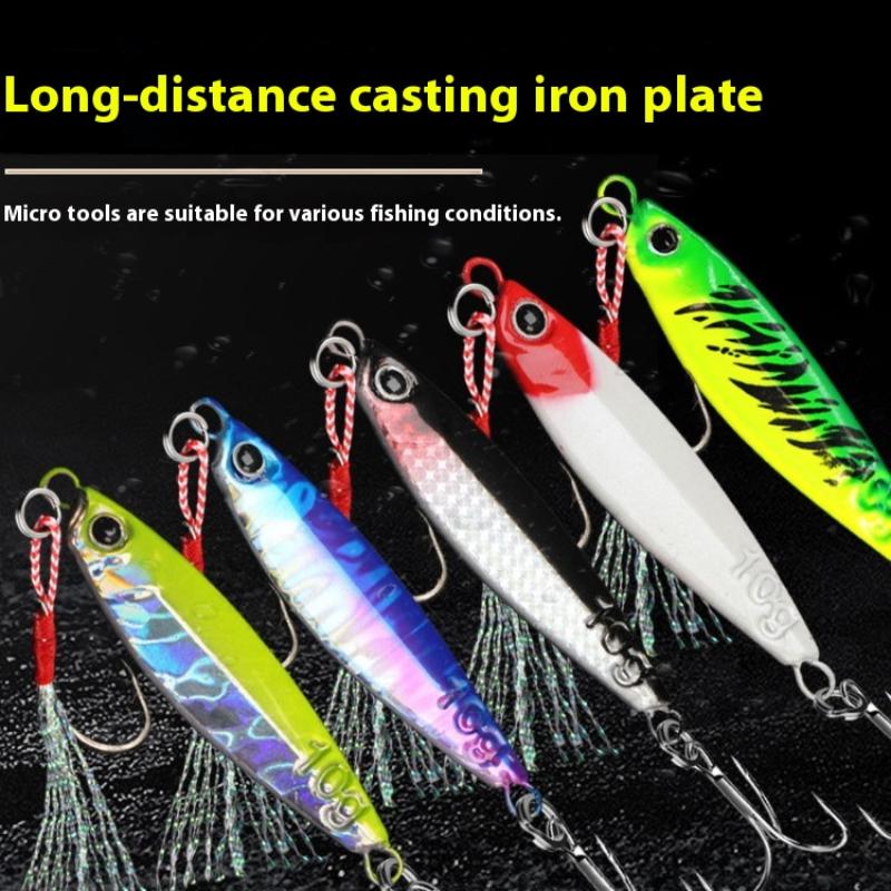 Multi Weight Metal Jig Baits 7/10/15/20/30G Deep Sea Bass Lure Saltwater Ice Fishing Artificial Jigging Fishing Accessories