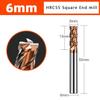 4 Flutes HRC55 Carbide End Mill Milling Cutter Alloy Coating Tungsten Steel Endmill Cutting Tool CNC Cutting Tool Milling Cutter