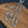 Fashion Cast Cuban Chain Male Thin Stainless Steel Bracelet and Necklace Polished Chain Four Sides Cut Boyfriend Gift