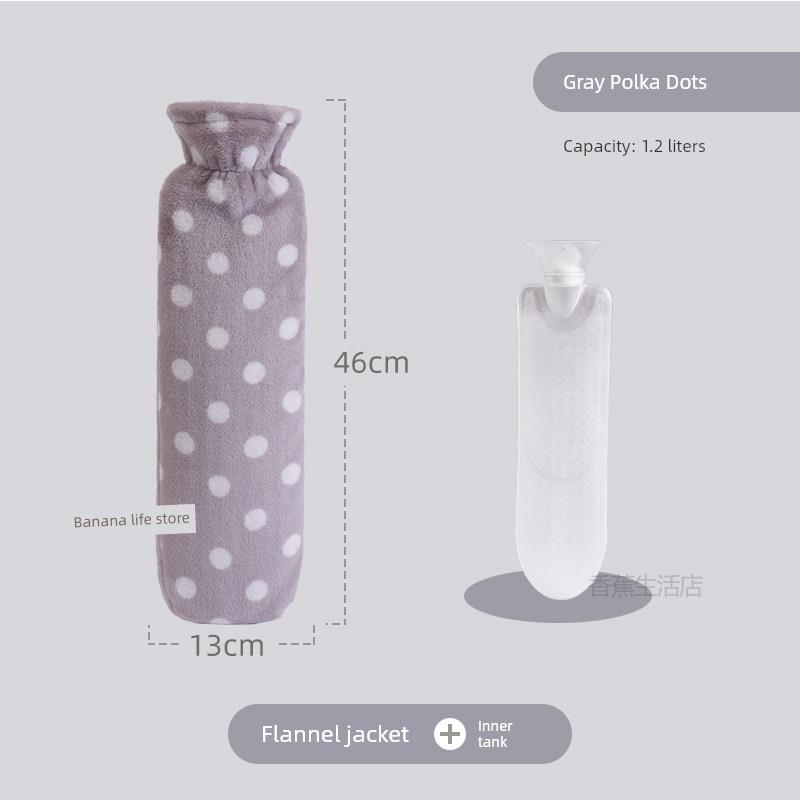 Long Water-Filled Hot Water Bottle for Bed Use, Thickened Explosion-Proof Warm Water Bag, Neck Warmer for Winter, Super Long Neck Version
