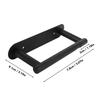 7.8*8.1cm Wall Mount Tissue Holder Black Paper Towel Holder Toilet Tissue Roll Holder  Kitchen Use