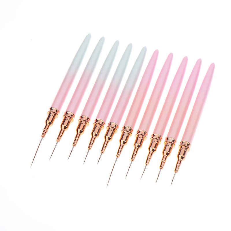 1/5 buc Pensule Profesionale pentru Nail Art, Linii, Detalii, Desen, Pictură, Instrumente Tip Stilou pentru Manichiură