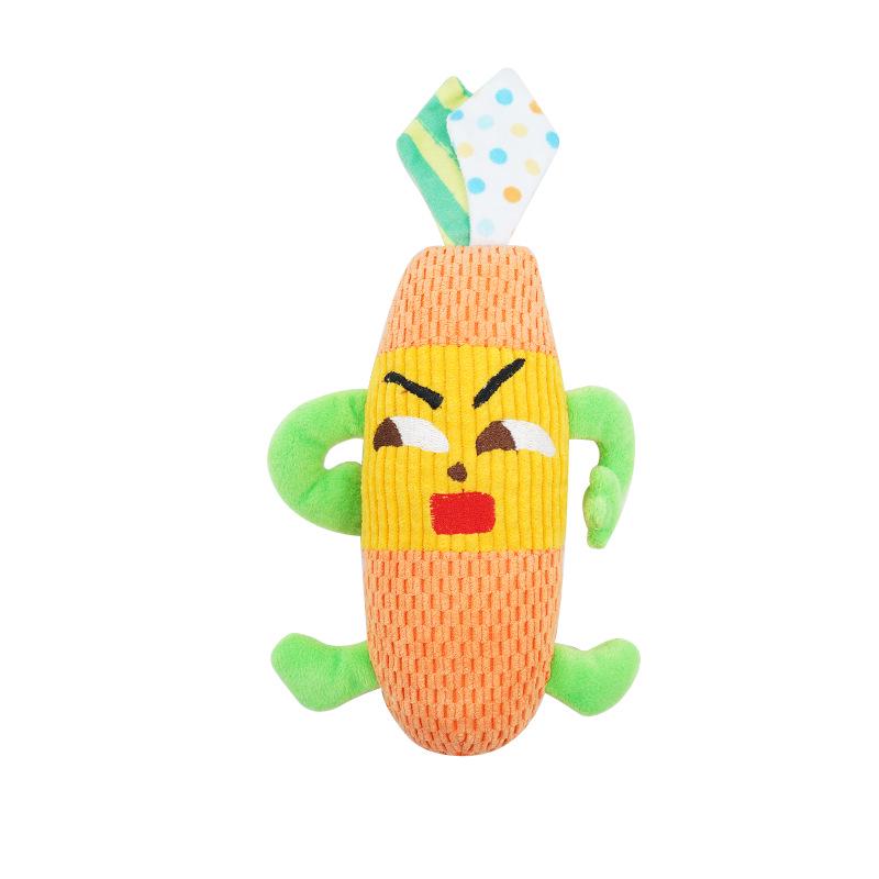 Interactive Dog Toys: Self-Play, Teething Relief, Energy Burning, Teeth Cleaning, Fun Sounds, Companionship, and Vegetable Design.