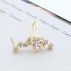 European & American Hot-Selling Gold-Plated Copper Star Zircon Ear Cuff - Fashionable Women’s Jewelry