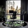 Custom Name The Mandalorian Printed Round Rug Carpet Chair Rug Area Rug Entryway Doormats,for Office Chair Living Room Bedroom Kitchen Room.