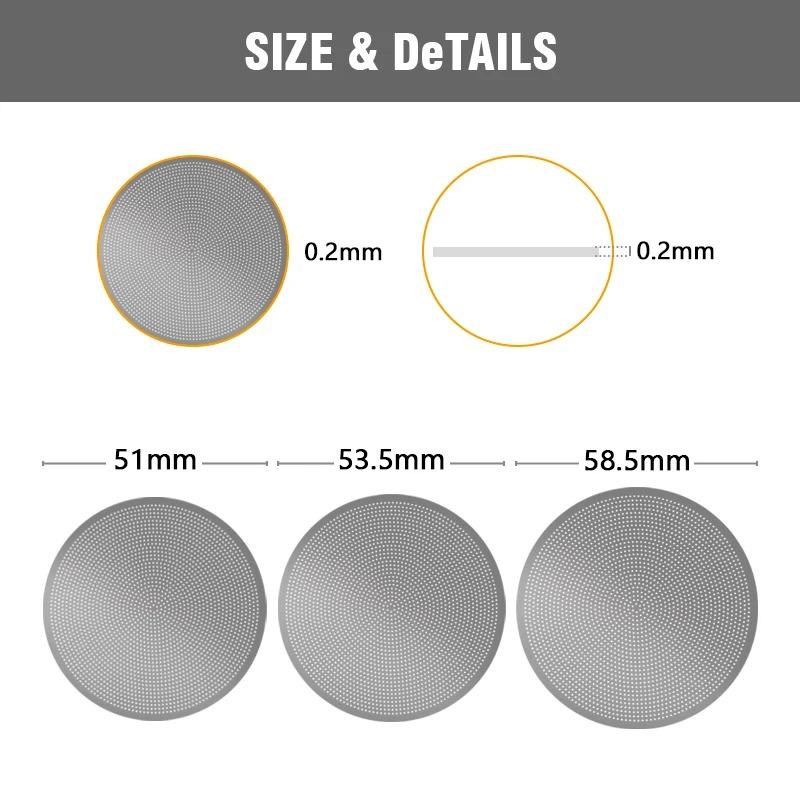 Stainless Steel Secondary Water Distribution Network Italian Coffee Machine Handle Powder Bowl Sintered Plate Filter Plate