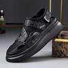Fashion 2024 Summer New Designer Sandals for Men Black Fashion Casual Platform Sandal Shoes Male Breathable Mesh Beach Shoes Man