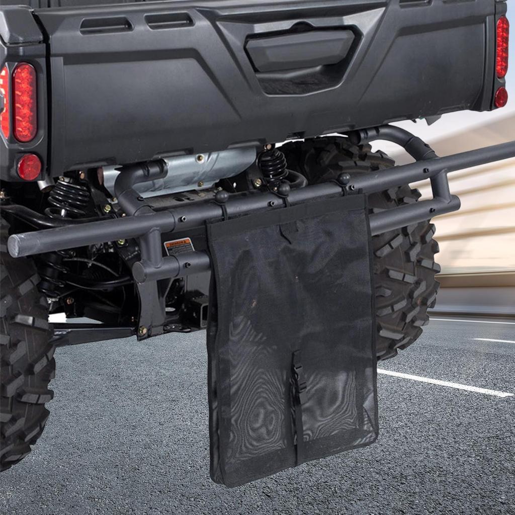 ATV Mesh Trash Bag Adjustable Boat Garbage Organizer Golf Cart Garbage Bag For Farmers Outdoor Enthusiasts Campers Ranch