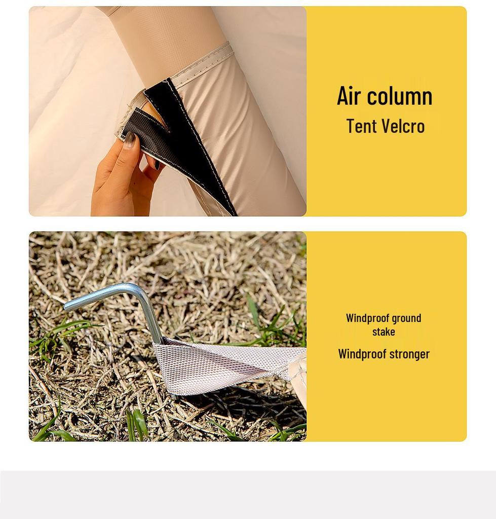 Portable Rainproof Inflatable Tent: Fully Automatic, 3-5 Person Capacity for Outdoor Camping