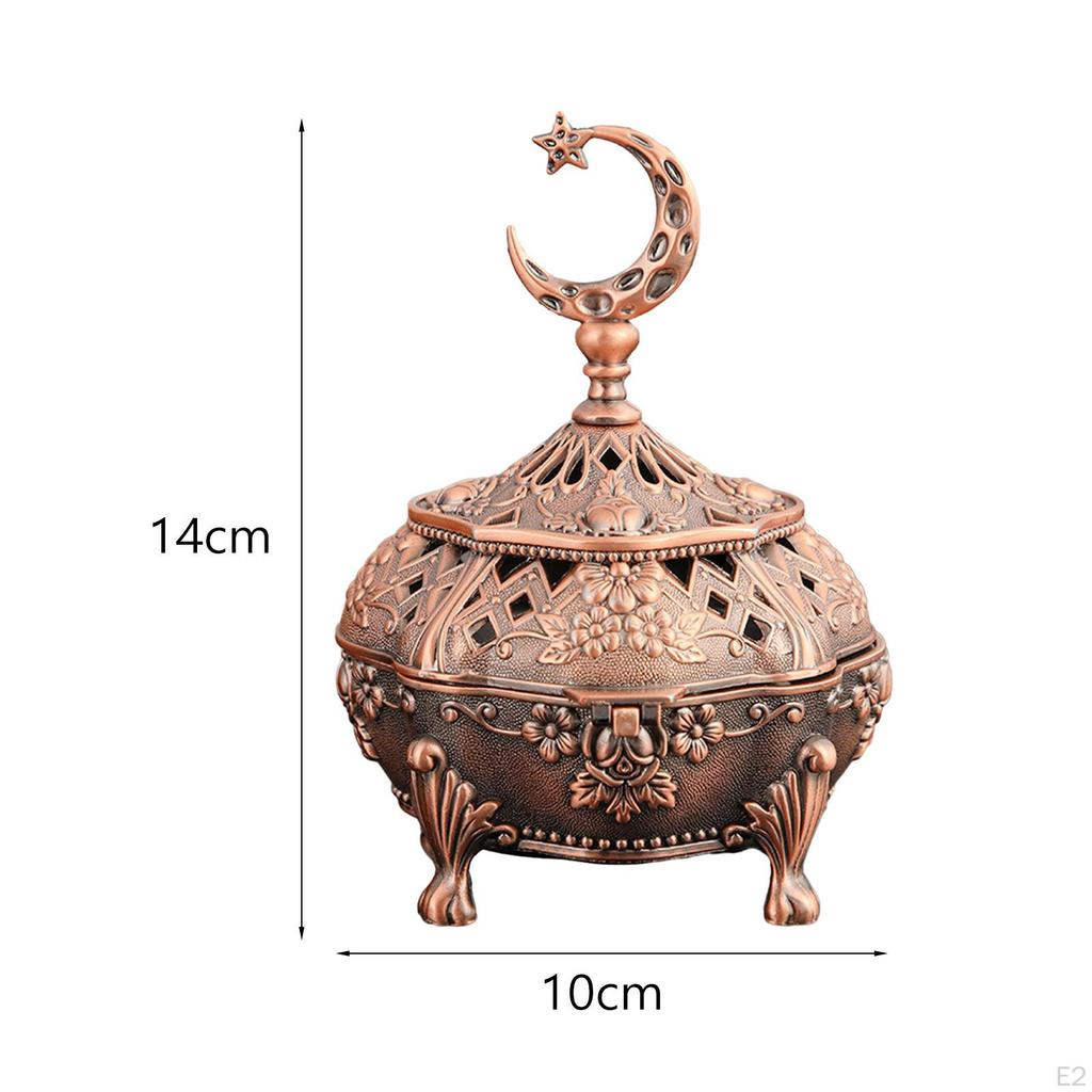 Alloy Incense Burner Aroma Holder Sturdy Base Exquisite Workmanship Bowl Censer