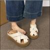 Fashion Summer Mules Shoes for Women Gold Flat Slipper Girls Casual Cozy Low Heels Slippers Comfortable Walking Sandals Slingback Slides