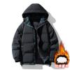 2025 Hooded New Autumn and Winter Men's Cotton-padded Casual Cotton-padded Jacket Down Jacket Cotton-padded Jacket Bag Jacket Loose Coat Men