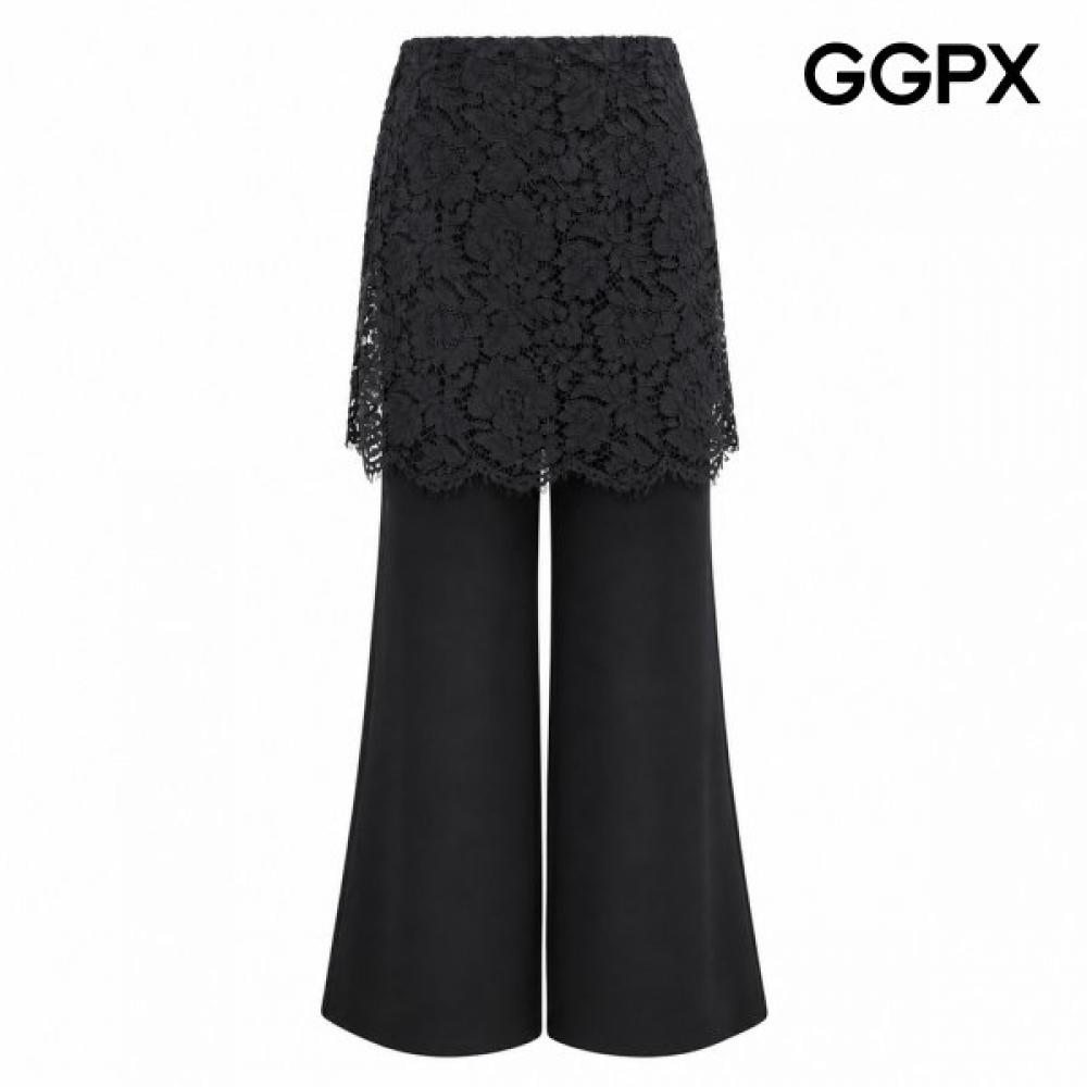 Ggpx New York Hidden Banding Lace Layered Long Pants Gqapt006f