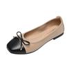 Fashion 2024 Women Soft Ballet Flat Shoes PU Womens Foldable Soft Square Toe Ballet Flats Butterfly Knot Loafers Woman Ballet Flats Shoe