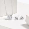 Moissanite 2-carat Necklace, Classic Simple INS Wind Four-claw Diamond Necklace